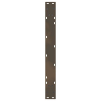 Produktbild för Matbordsben V-formade 3 st naturstål 70x(72-73,3) cm stål