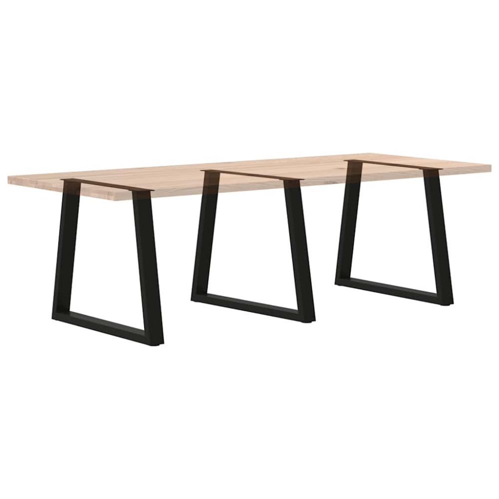 Produktbild för Matbordsben V-formade 3 st svarta 80x(72-73,3) cm stål