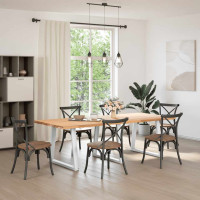 Produktbild för Matbordsben V-formade 3 st vita 80x(72-73,3) cm stål