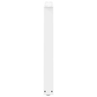 Produktbild för Matbordsben V-formade 3 st vita 80x(72-73,3) cm stål