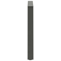 Produktbild för Matbordsben V-formade 3 st antracit 80x(72-73,3) cm stål