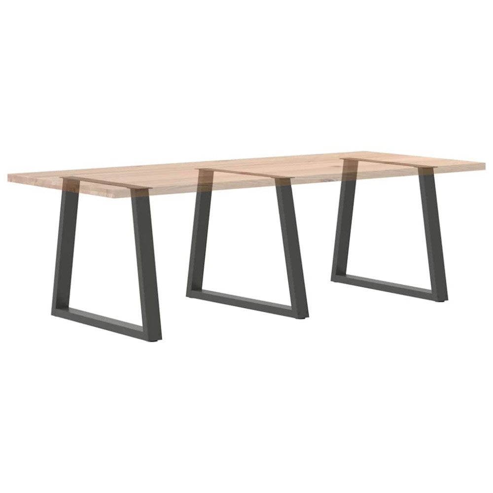 Produktbild för Matbordsben V-formade 3 st antracit 80x(72-73,3) cm stål