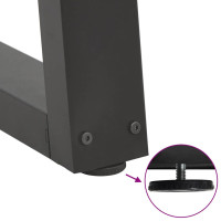 Produktbild för Matbordsben V-formade 3 st antracit 80x(72-73,3) cm stål