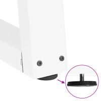 Produktbild för Matbordsben V-formade 3 st vita 90x(72-73,3) cm stål