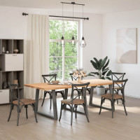 Produktbild för Matbordsben V-formade 3 st antracit 90x(72-73,3) cm stål