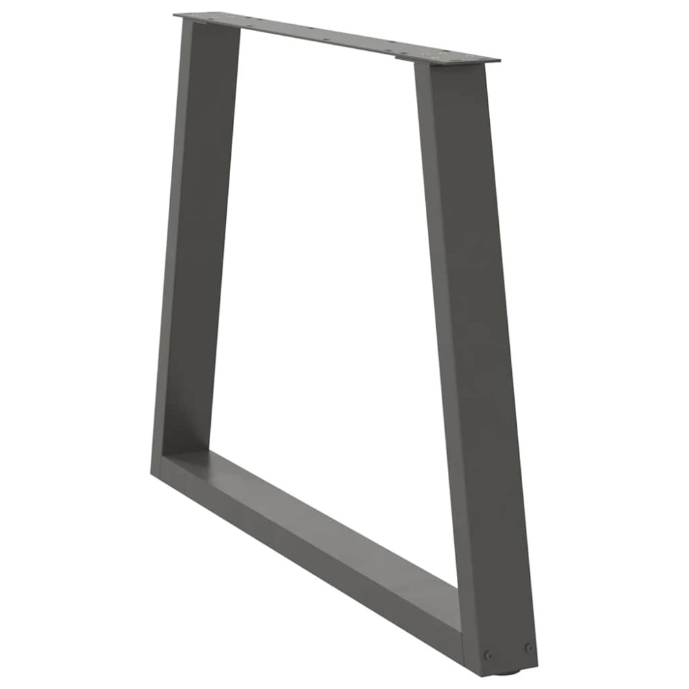 Produktbild för Matbordsben V-formade 3 st antracit 90x(72-73,3) cm stål