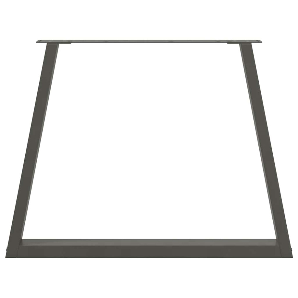 Produktbild för Matbordsben V-formade 3 st antracit 90x(72-73,3) cm stål