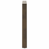 Produktbild för Matbordsben V-formade 3 st naturstål 90x(72-73,3) cm stål
