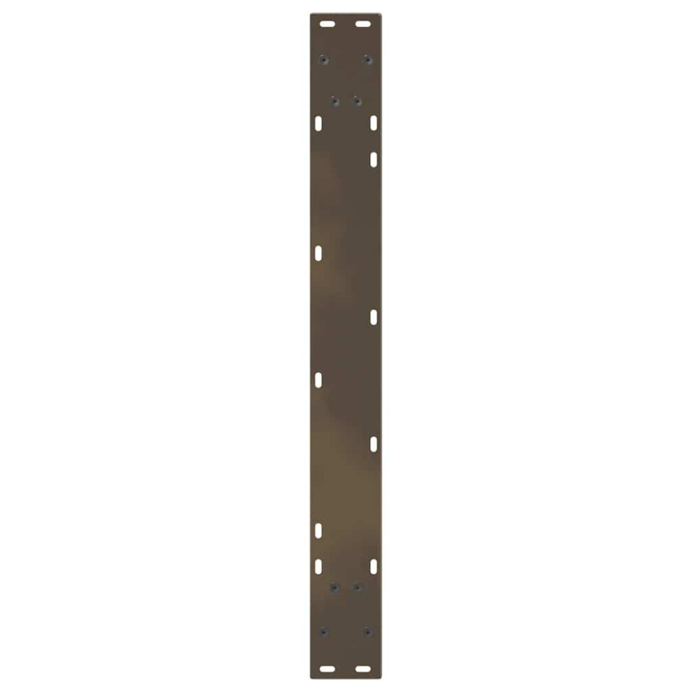 Produktbild för Matbordsben V-formade 3 st naturstål 90x(72-73,3) cm stål