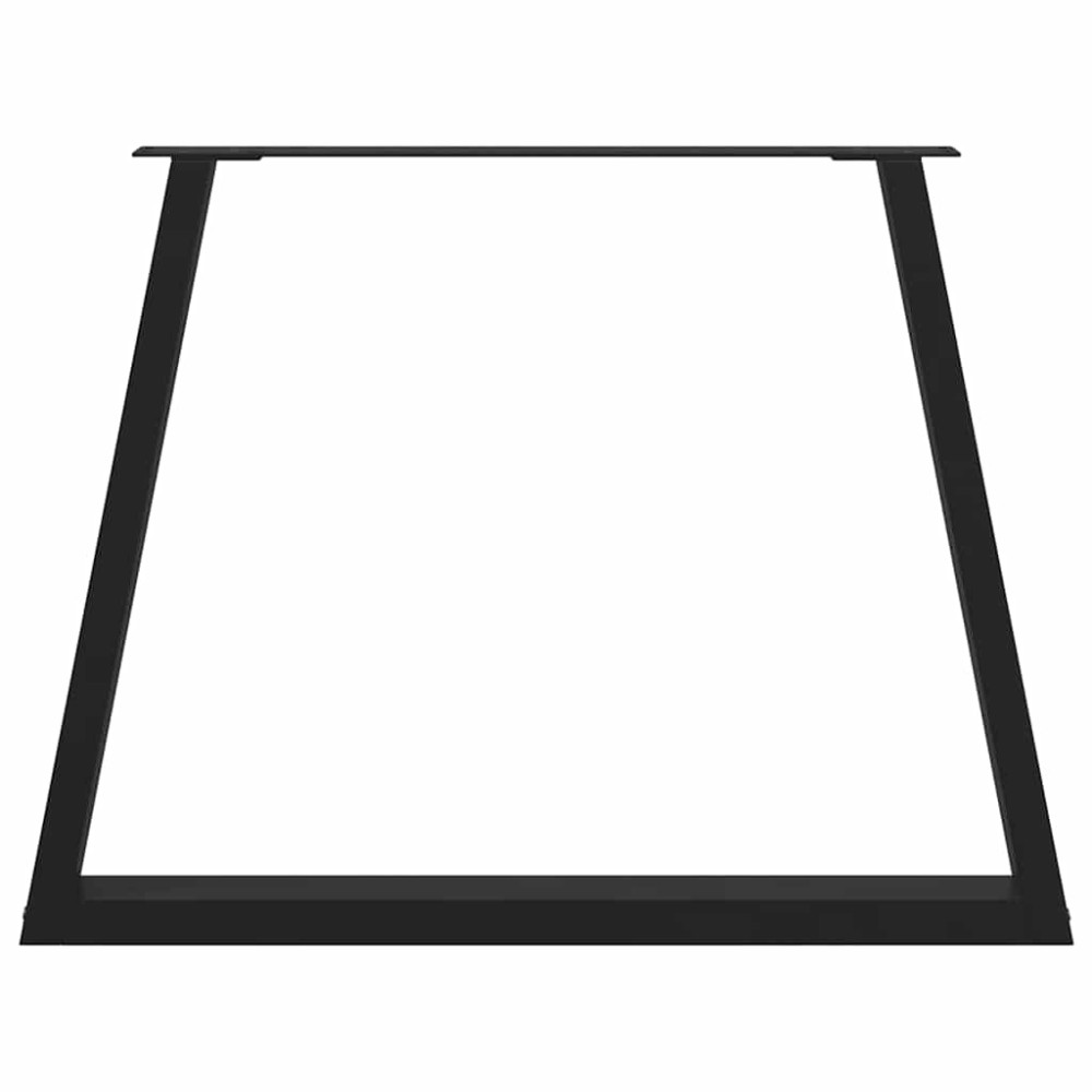 Produktbild för Matbordsben V-formade 3 st svarta 100x(72-73,3) cm stål