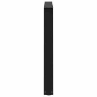 Produktbild för Matbordsben V-formade 3 st svarta 100x(72-73,3) cm stål