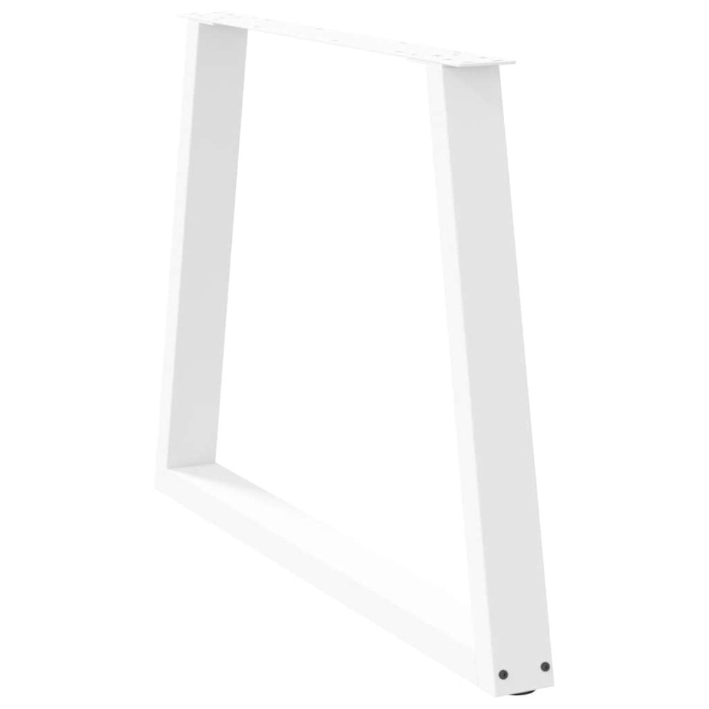 Produktbild för Matbordsben V-formade 3 st vita 100x(72-73,3) cm stål