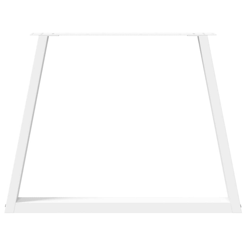 Produktbild för Matbordsben V-formade 3 st vita 100x(72-73,3) cm stål