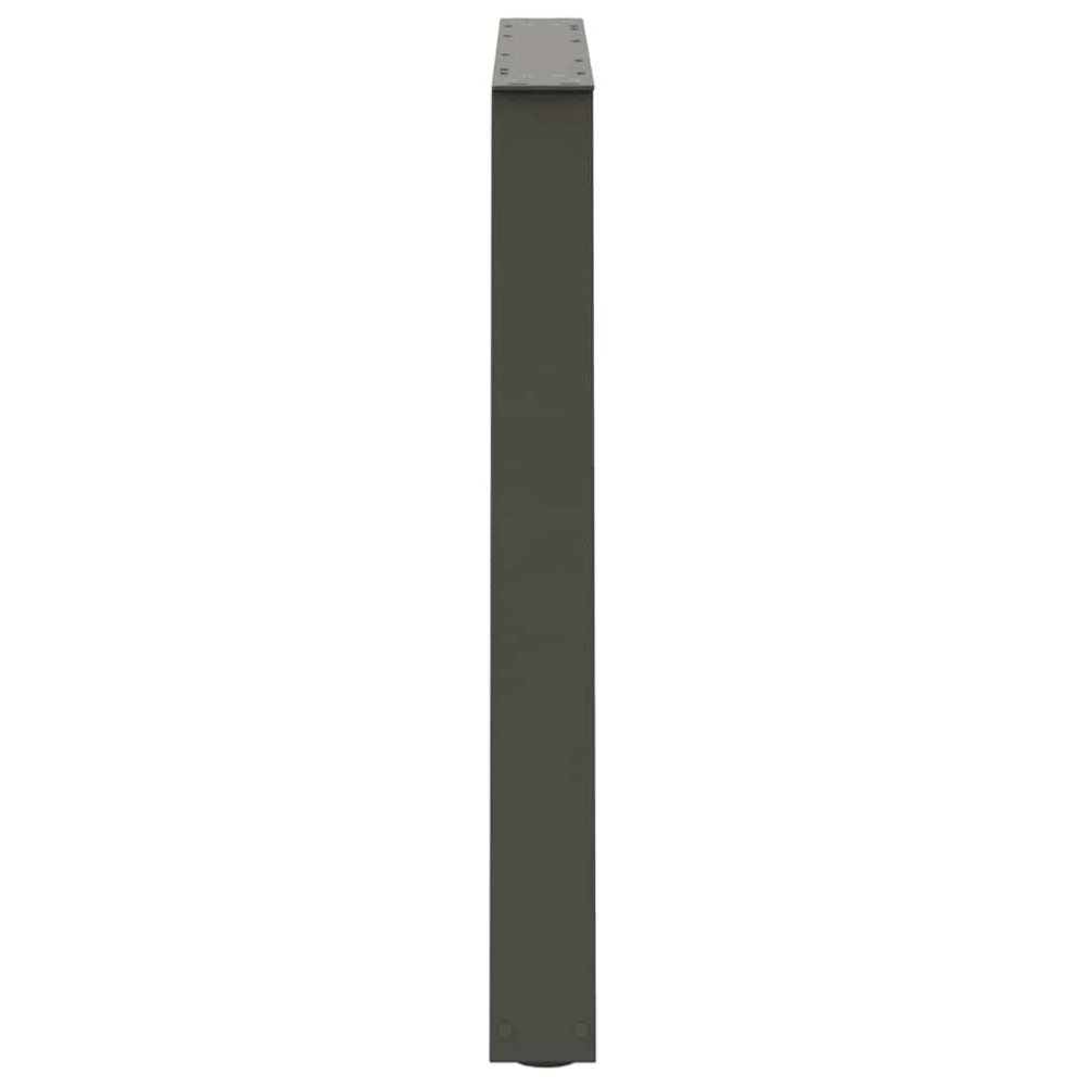 Produktbild för Matbordsben V-formade 3 st antracit 100x(72-73,3) cm stål