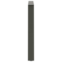 Produktbild för Matbordsben V-formade 3 st antracit 100x(72-73,3) cm stål
