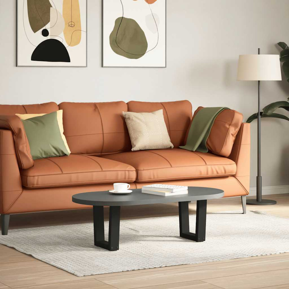 Produktbild för Soffbordsben V-formade 2 st svarta 30x(30-31,3) cm stål