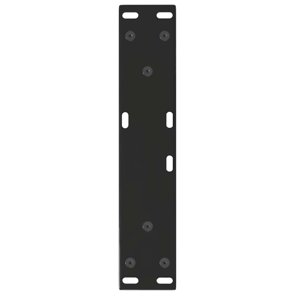 Produktbild för Soffbordsben V-formade 2 st svarta 30x(30-31,3) cm stål