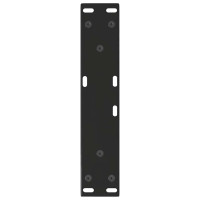 Produktbild för Soffbordsben V-formade 2 st svarta 30x(30-31,3) cm stål