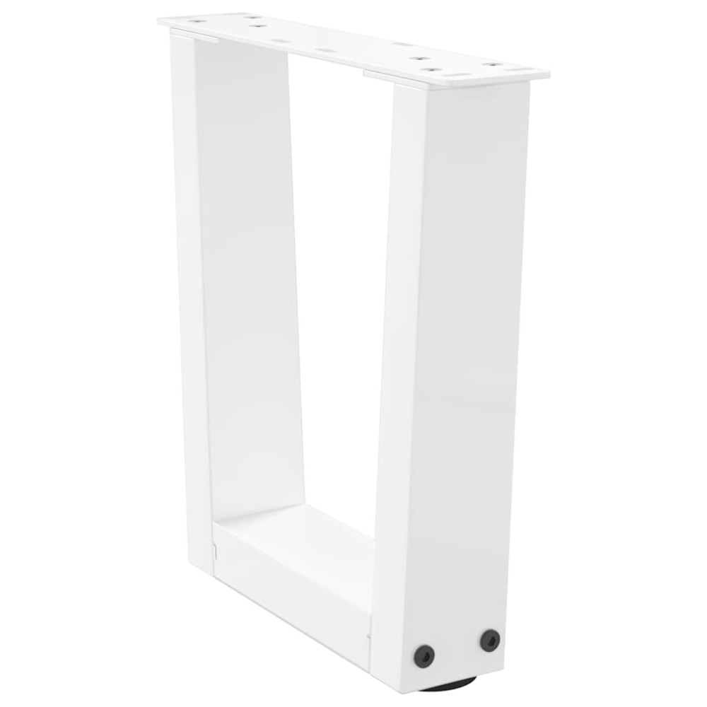 Produktbild för Soffbordsben V-formade 2 st vita 30x(30-31,3) cm stål