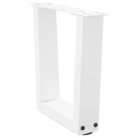 Produktbild för Soffbordsben V-formade 2 st vita 30x(30-31,3) cm stål