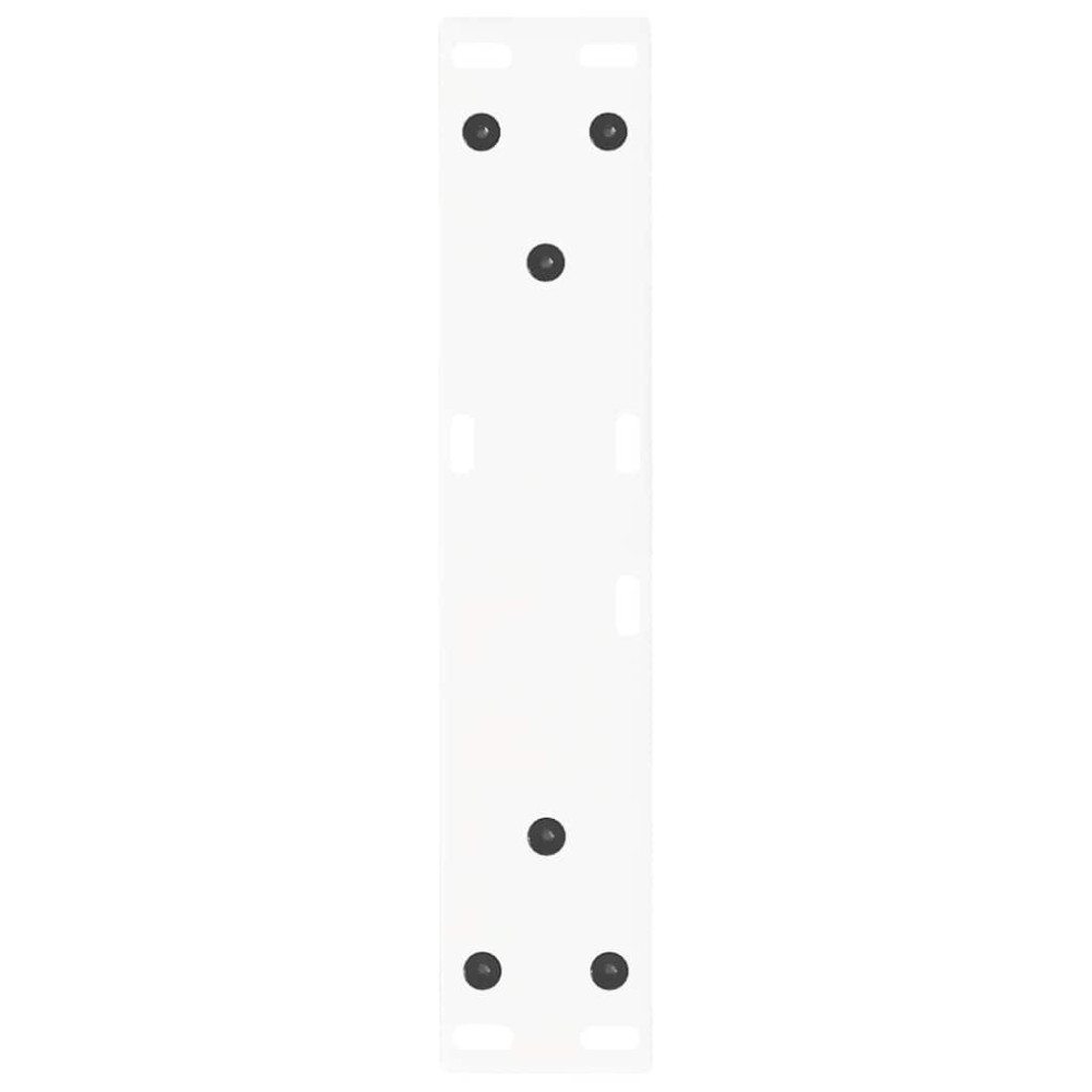 Produktbild för Soffbordsben V-formade 2 st vita 30x(30-31,3) cm stål