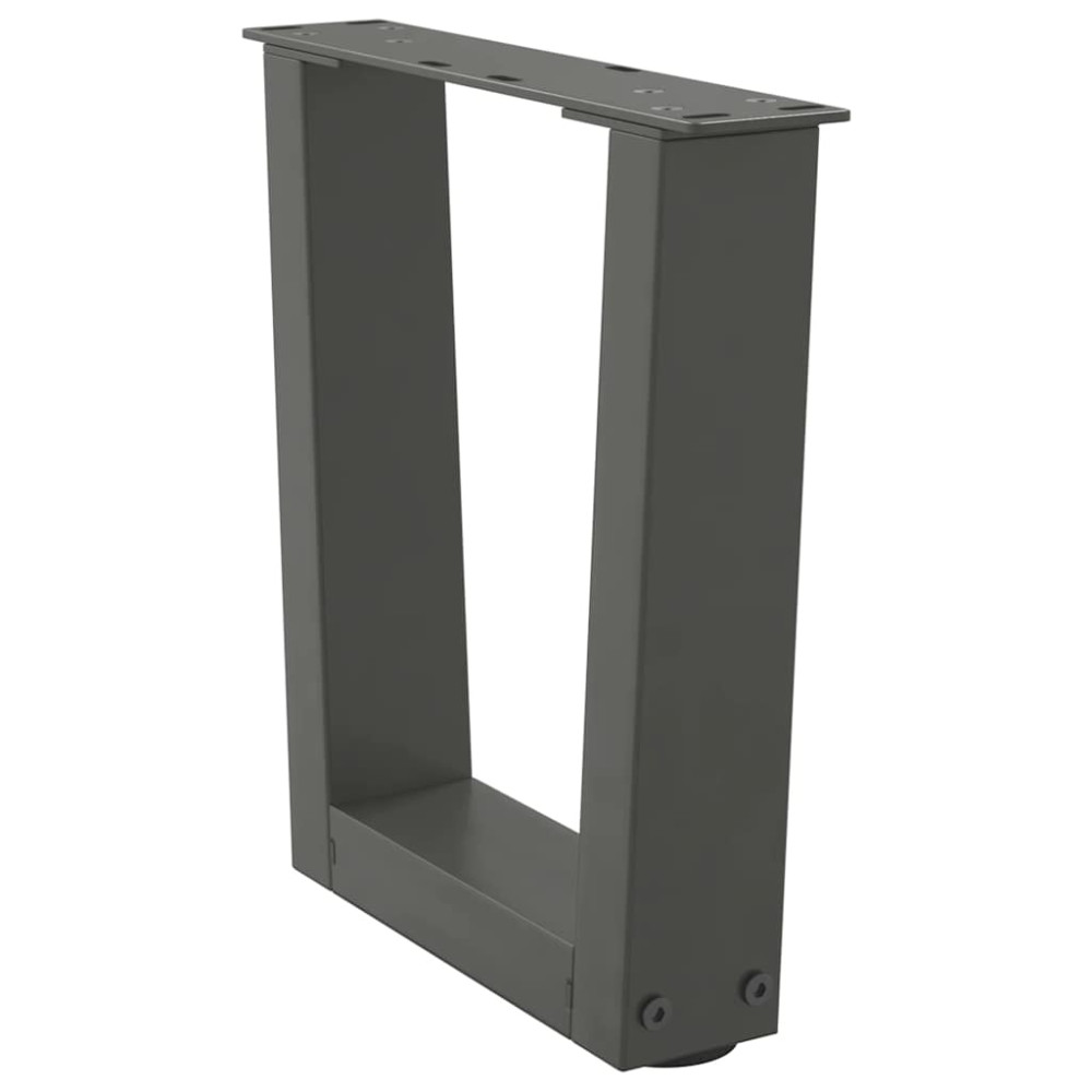 Produktbild för Soffbordsben V-formade 2 st antracit 30x(30-31,3) cm stål