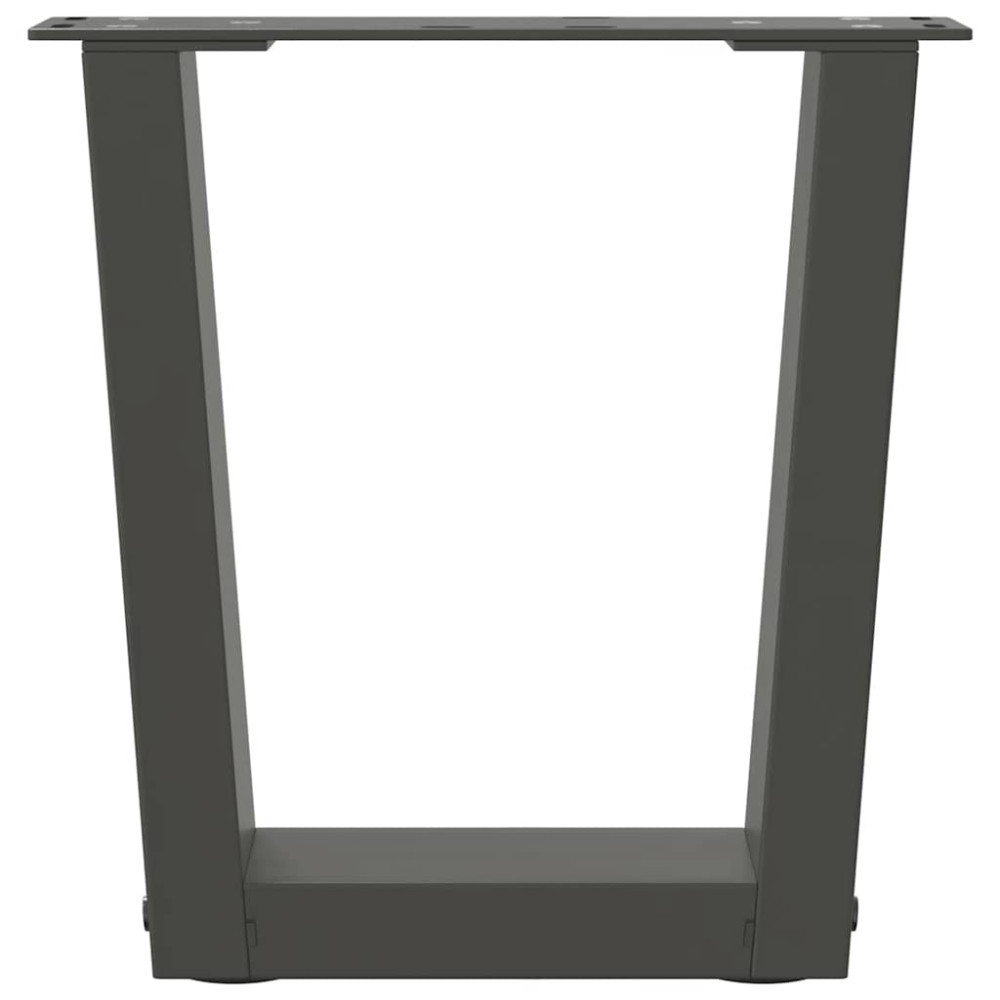 Produktbild för Soffbordsben V-formade 2 st antracit 30x(30-31,3) cm stål
