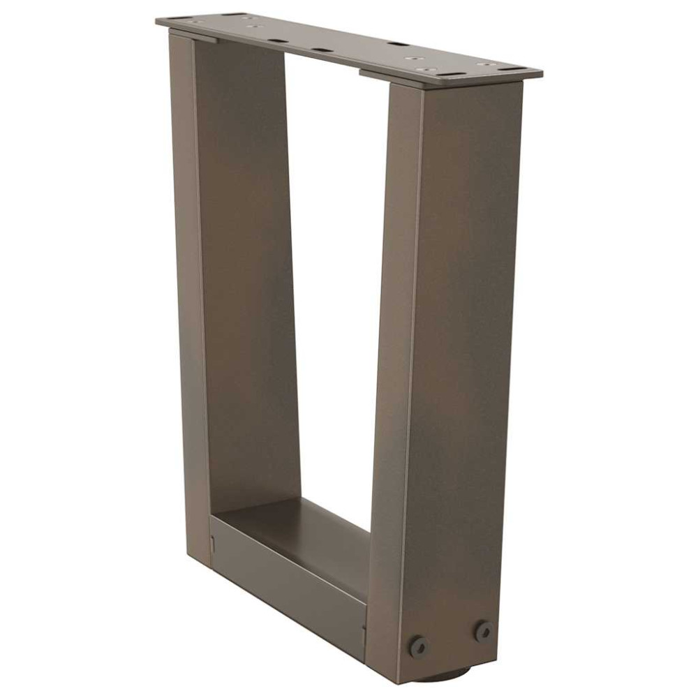 Produktbild för Soffbordsben V-formade 2 st naturstål 30x(30-31,3) cm stål