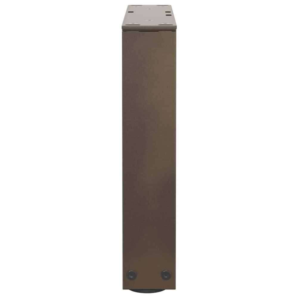 Produktbild för Soffbordsben V-formade 2 st naturstål 30x(30-31,3) cm stål