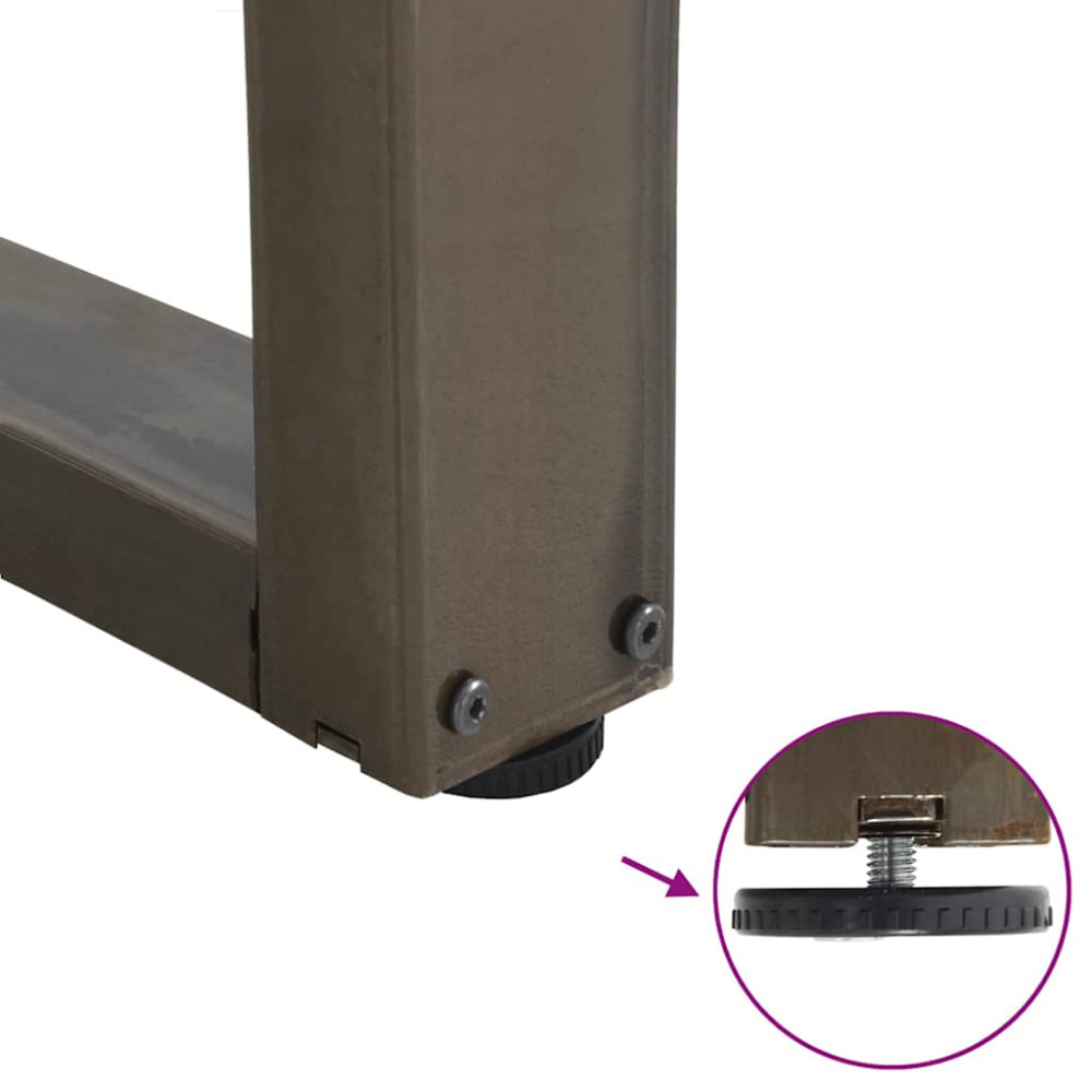 Produktbild för Soffbordsben V-formade 2 st naturstål 30x(30-31,3) cm stål