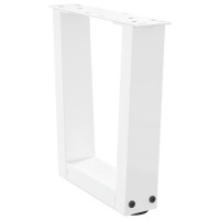 Produktbild för Soffbordsben V-formade 2 st vita 40x(30-31,3) cm stål