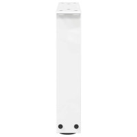 Produktbild för Soffbordsben V-formade 2 st vita 40x(30-31,3) cm stål