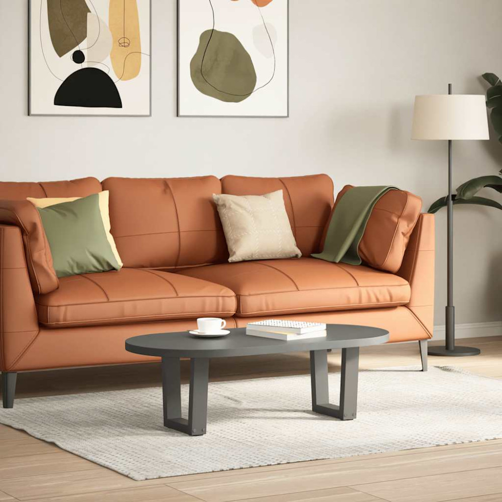 Produktbild för Soffbordsben V-formade 2 st antracit 40x(30-31,3) cm stål