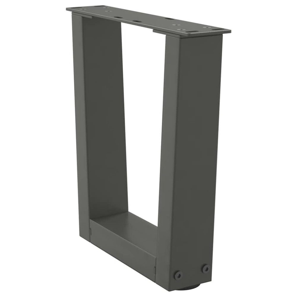 Produktbild för Soffbordsben V-formade 2 st antracit 40x(30-31,3) cm stål