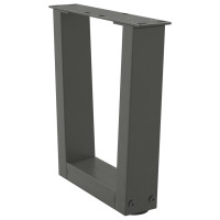 Produktbild för Soffbordsben V-formade 2 st antracit 40x(30-31,3) cm stål