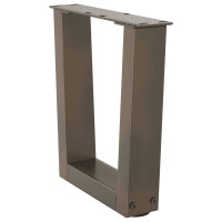 Produktbild för Soffbordsben V-formade 2 st naturstål 40x(30-31,3) cm stål