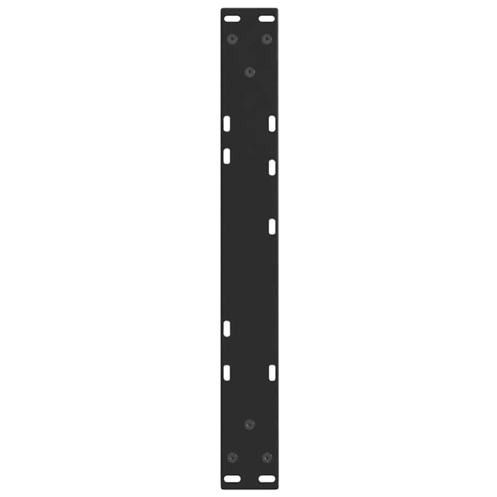 Produktbild för Soffbordsben V-formade 2 st svarta 50x(30-31,3) cm stål