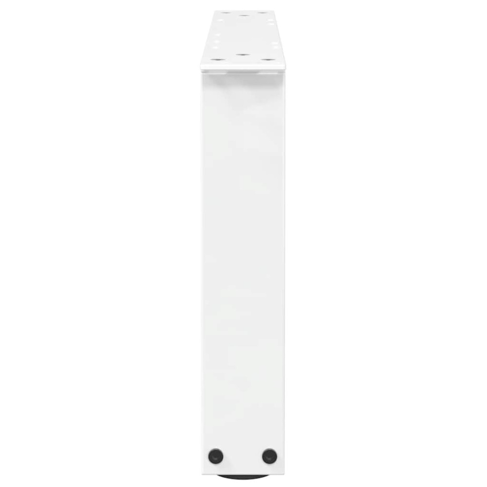 Produktbild för Soffbordsben V-formade 2 st vita 50x(30-31,3) cm stål