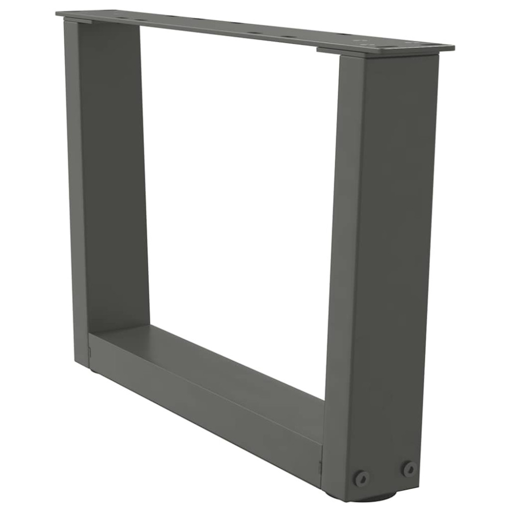 Produktbild för Soffbordsben V-formade 2 st antracit 50x(30-31,3) cm stål