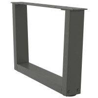 Produktbild för Soffbordsben V-formade 2 st antracit 50x(30-31,3) cm stål