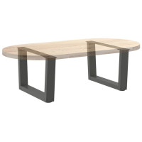Produktbild för Soffbordsben V-formade 2 st antracit 50x(30-31,3) cm stål