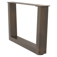 Produktbild för Soffbordsben V-formade 2 st naturstål 50x(30-31,3) cm stål