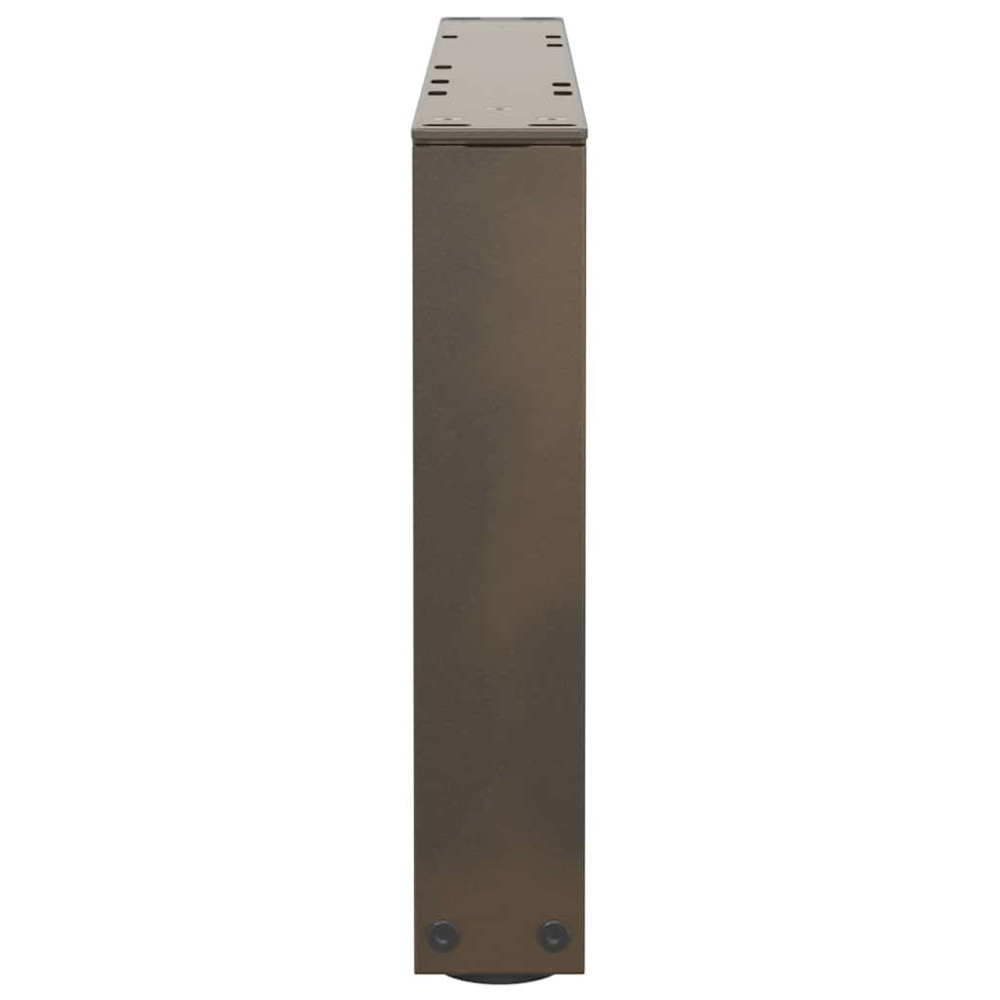 Produktbild för Soffbordsben V-formade 2 st naturstål 50x(30-31,3) cm stål