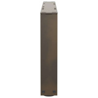 Produktbild för Soffbordsben V-formade 2 st naturstål 50x(30-31,3) cm stål