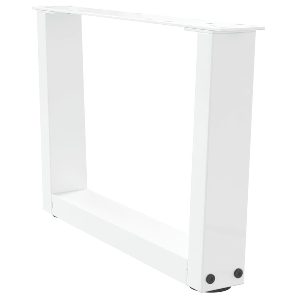 Produktbild för Soffbordsben V-formade 2 st vita 60x(30-31,3) cm stål