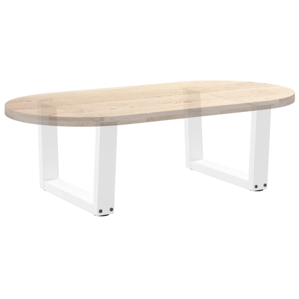 Produktbild för Soffbordsben V-formade 2 st vita 60x(30-31,3) cm stål