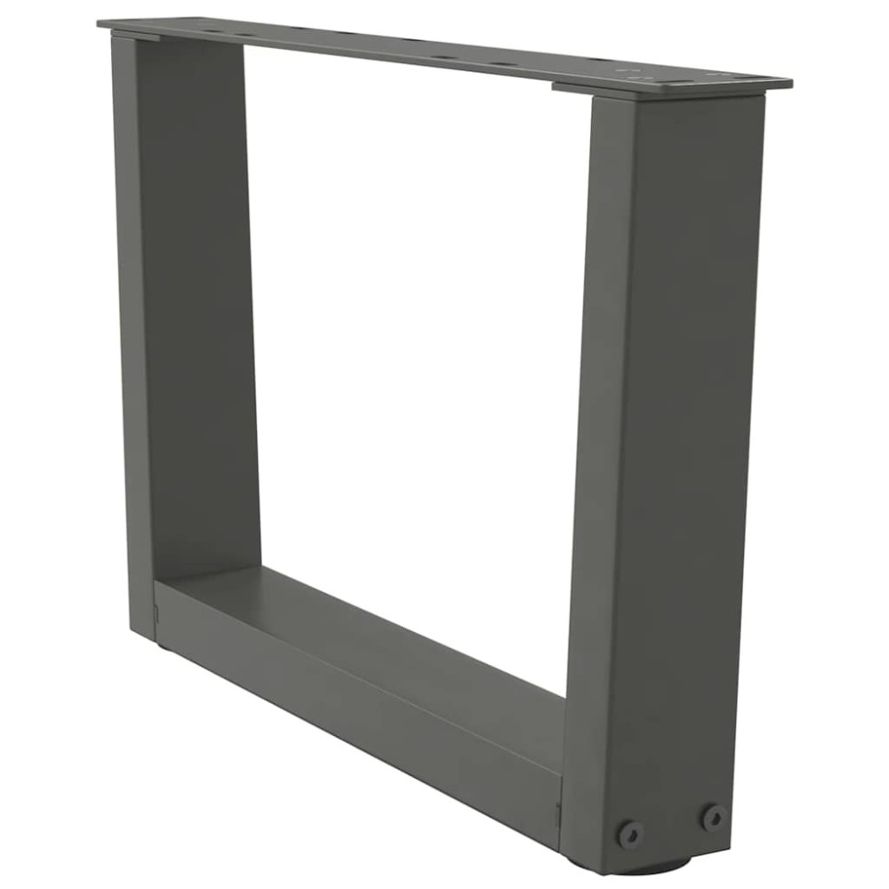 Produktbild för Soffbordsben V-formade 2 st antracit 60x(30-31,3) cm stål