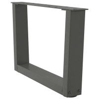 Produktbild för Soffbordsben V-formade 2 st antracit 60x(30-31,3) cm stål