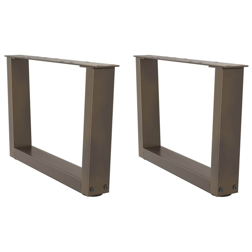 Produktbild för Soffbordsben V-formade 2 st naturstål 60x(30-31,3) cm stål