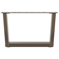 Produktbild för Soffbordsben V-formade 2 st naturstål 60x(30-31,3) cm stål